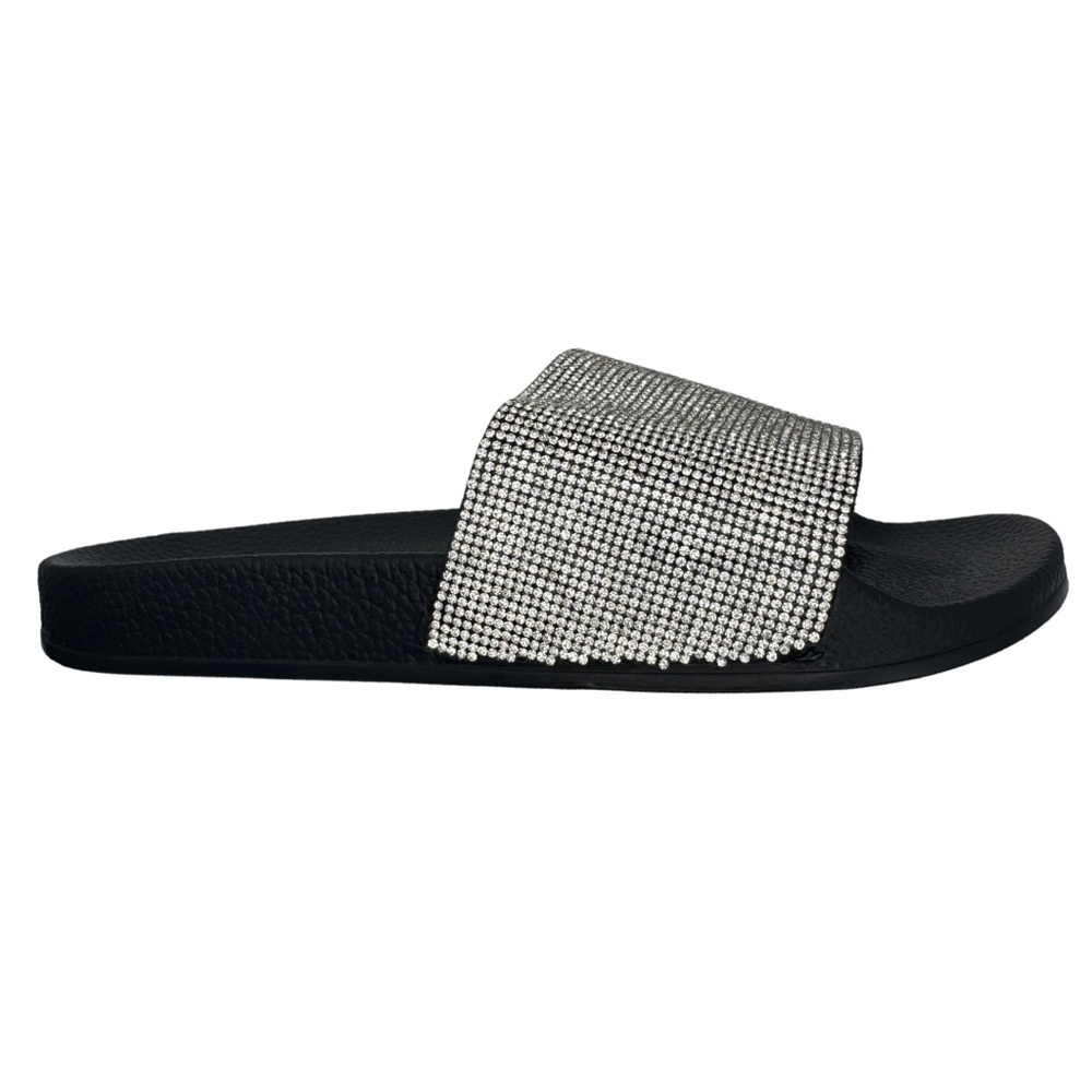 CITY LIGHTS MENS RHINESTONE SLIDE SANDALS